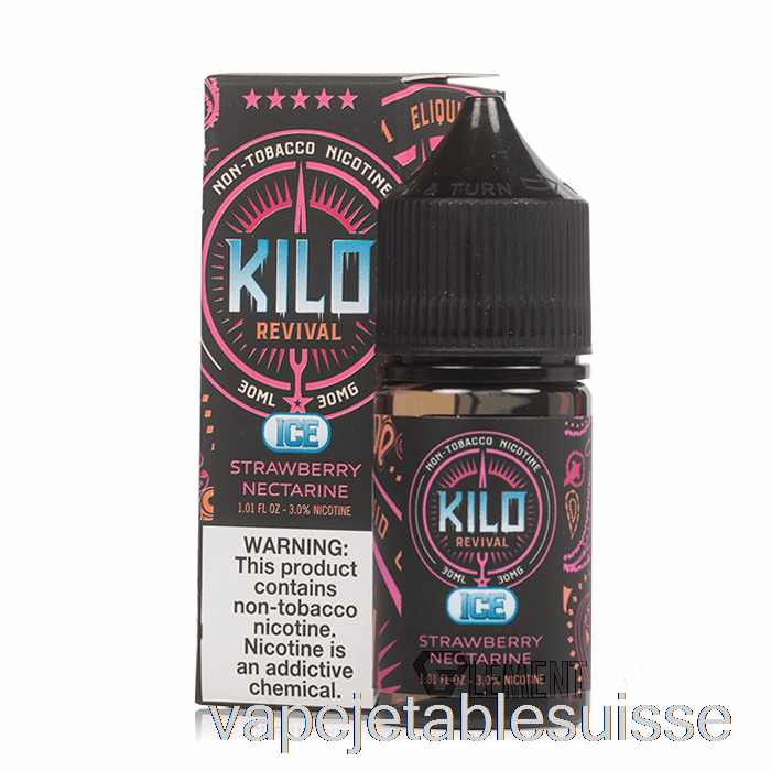Vape Suisse Glace Fraise Nectarine - Kilo Sels De Relance - 30ml 30mg